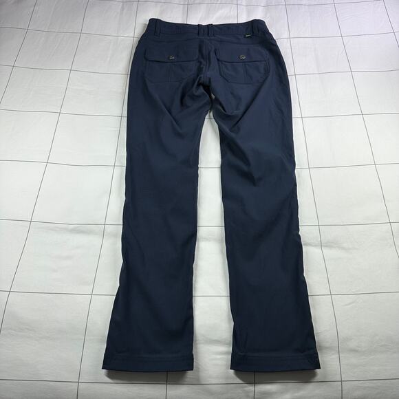 Prana Pants Womens 2 Regular Navy Blue Halle Straight Water Repellent Nylon Trek - Picture 2 of 12